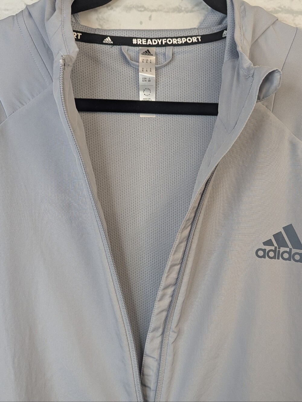 Adidas D4T Designed For Training Full-Zip Hoodie Jacket Grey Men's XL - Picture 6 of 11